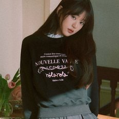 VINTAGE NOUVELLE LOGO SWEATSHIRT BLACK