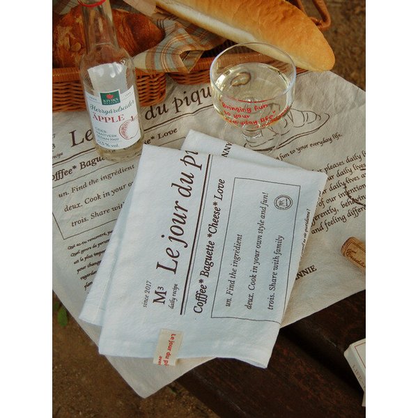 Le jour du pique -nique fabric 패브릭 매트 키친크로스