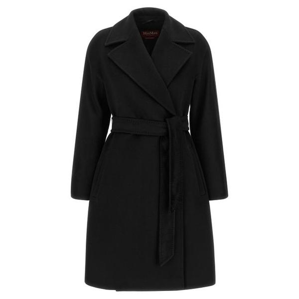 확대된 대표 막스마라 라벤나 버진 울 코트 MA344743BM BLACK