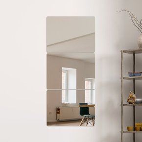 벽에 붙이는 안전 아크릴 거울 3p 30x40cm 무타공거울