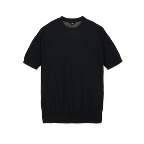 [25SS] 블랙《Ice Cotton》라운드 스웨터 ARSW5B702BK