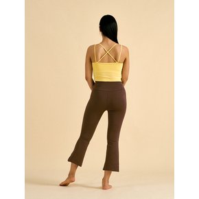 High-rise pants (Charcoal Brown)
