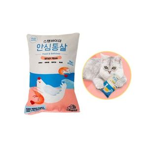 캣닢 고양이 장난감 반려묘 안심쿠션S색상랜덤 X ( 5매입 )