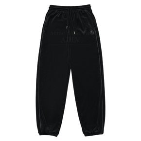 NEW SYMBOL LOGO VELOUR SET UP PANTS BLACK 심볼 로고 벨루어 셋업 팬츠 블랙