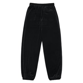 NEW SYMBOL LOGO VELOUR SET UP PANTS BLACK 심볼 로고 벨루어 셋업 팬츠 블랙