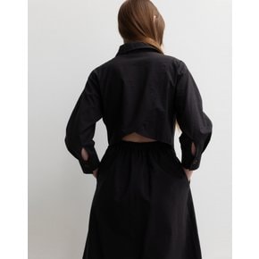 [23SS] Back Cut-out Shirt Dress [Black] JWDR3E900BK