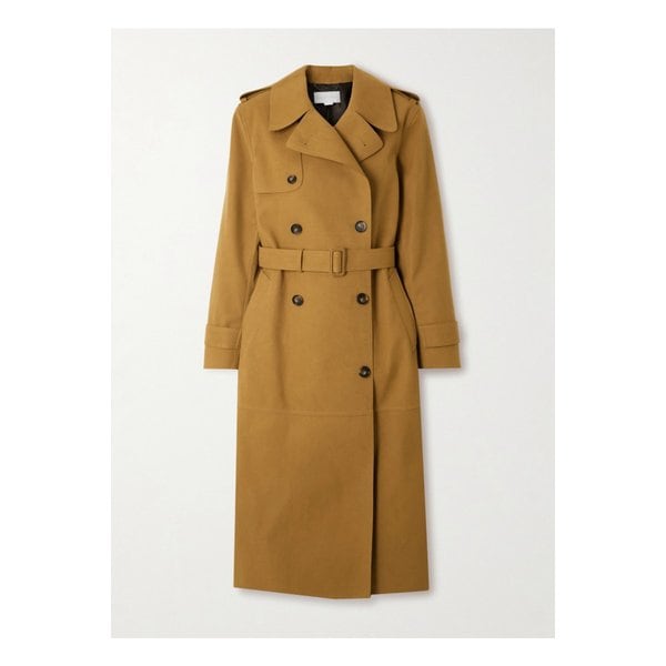 스텔라매카트니 오버사이즈 더블 브레스트 벨트 브러시드 트렌치 코트 46376663162848898