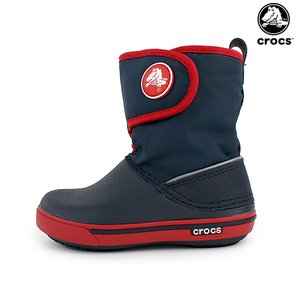 크록스 크록밴드 2.5 거스트 부츠 키즈 네이비/레드 (CROCS CROCBAND 2.5 GUST BOOT K)