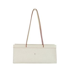 Diana Canvas Shoulder Bag S Ivory_Ivory