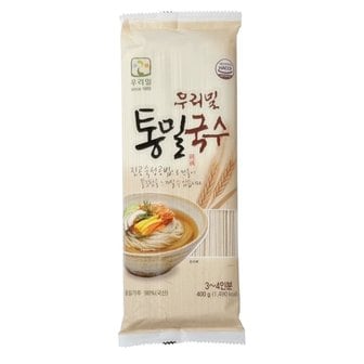  통밀국수 400g (우리밀 통밀국수 3~4인분)-5개 (WA5BE7B)