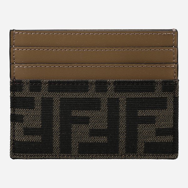 [시흥점] 6S 8M0445 A98P F0A6E FF 자카드 패브릭 카드 케이스 브라운