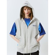 SANDY BEACH SWEAT SLEEVELESS HOODIE ZIP UP [2 COLOR]