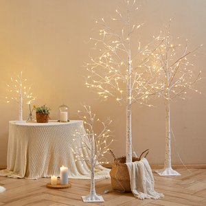 하우쎈스 크리스마스트리 자작나무 LED 감성트리 60cm~210cm - 6size