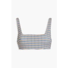 Amber striped bikini top 블루 1647597297659540