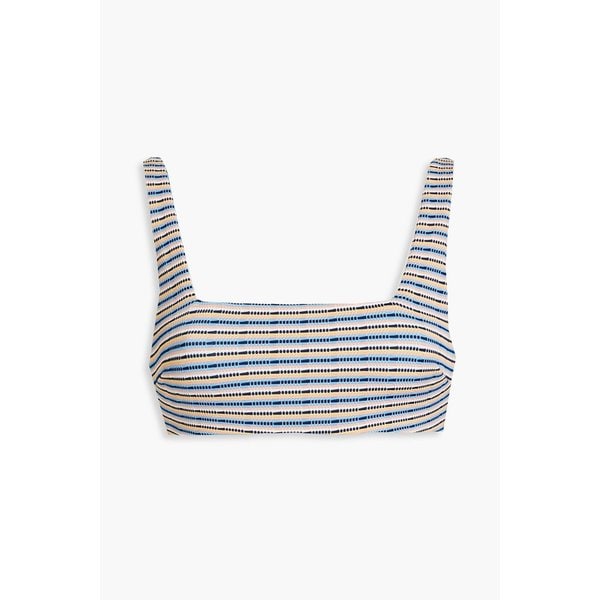 Amber striped bikini top 블루 1647597297659540