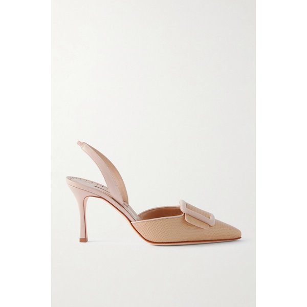 메이슬리비 리자드 이펙트 가죽 슬링백 펌프스 46376663162937223