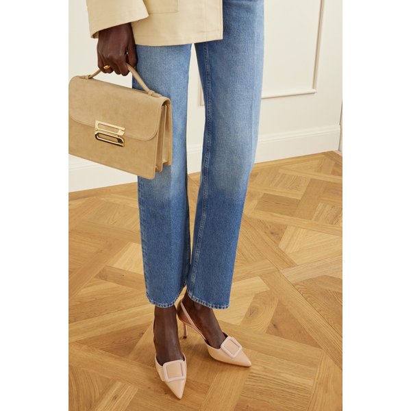 메이슬리비 리자드 이펙트 가죽 슬링백 펌프스 46376663162937223