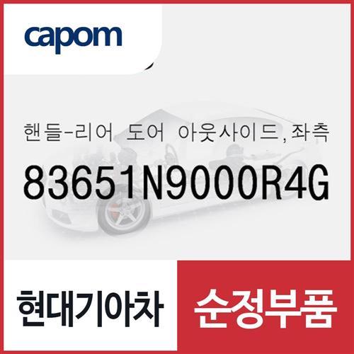 핸들-리어 도어 아웃사이드,좌측 (83651N9000R4G) 디올뉴 투싼NX4, 디올뉴 투싼NX4 하이브리드