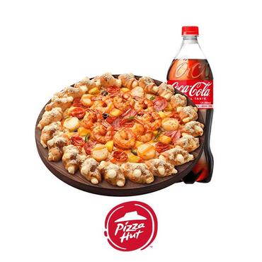 피자헛 씨푸드킹 프레첼치즈L + 콜라 1.25L(정상가 44200원, 10%할인)