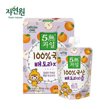 웰팜 [자연원]5無과일 100% 국산 배도라지즙 100ml(4포입) x 2세트/총 8포