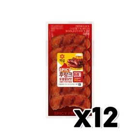 백설 숯불불닭맛 후랑크 프랑크햄 120g x 12개