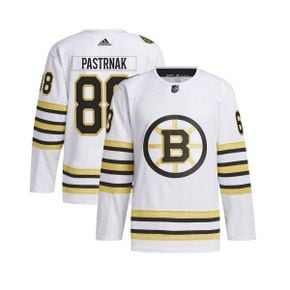 맨즈 데이비드 Pastrnak 화이트 보스턴 브루인스 어센틱 프로 플레이어 저지 - 화이트