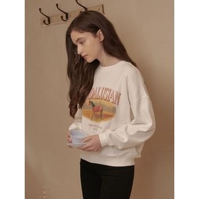 PONY PRINT SWEATSHIRT_O.WHITE (EEOU1WSR02W)