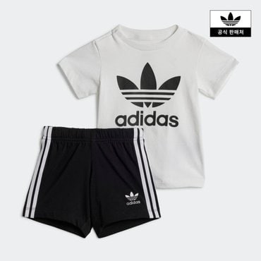 아디다스키즈 [아디디스키즈] (A080-A100) SHORT TEE SET 티 세트 (JE0521)