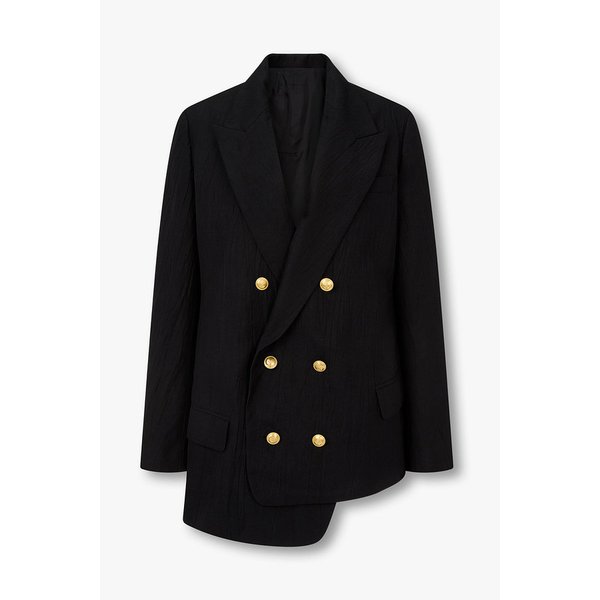 [REGULATION]린넨 블렌드 링클 더블 자켓 6616101005000