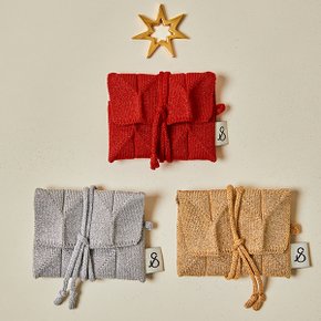 Lucky Pleats Knit Card Wallet Starry (ALL)