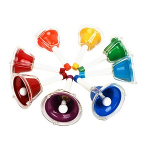 8음 터치 핸드벨 HBL-08P Handbell 핸즈벨 아이들과 함께 연주하는 즐거움, 리베라 핸드벨
