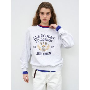 ECOLE ARTWORK SWEATSHIRT - MELANGE GREY