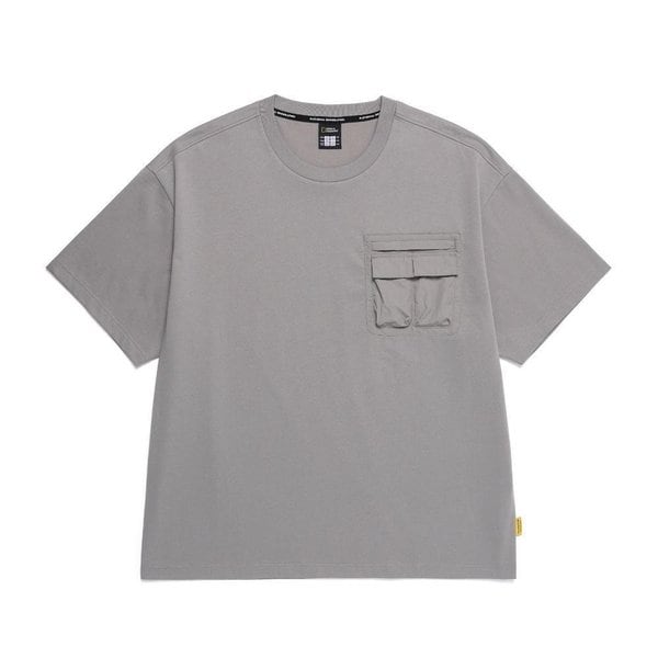 [부산점] N252MTS100 411 내셔널지오그래픽 NRN 가슴 포켓 세미오버핏 반팔 티셔츠