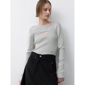 [25 SPRING](택가:79,000원)시타 페이크 레이어드 니트(T-7013)