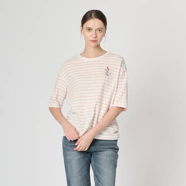BCBG 스트라이프 세일링 티셔츠 B4F7X470