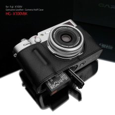 GARIZ FUJIFILM X100V용 가죽 카메라 케이스 HG-X100VBK 블랙