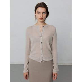 ALPACA BLEND SLIM KNIT CARDIGAN