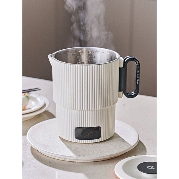 [2세대/6color] 지티스 접이식 파스텔 전기포트 디지털 여행용 캠핑 햇반