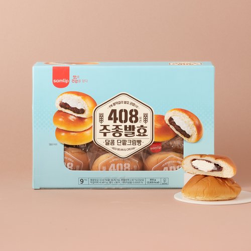 삼립 주종발효 단팥크림빵 810g(90g X 9입)