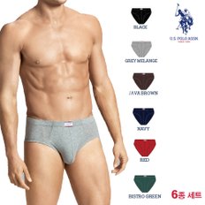 순면 남자 삼각팬티 브리프 6종세트 I-639_6PACK