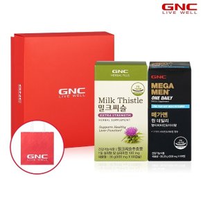 [GNC] 메가맨 원데일리 멀티비타민 + 밀크씨슬 혼합 선물세트