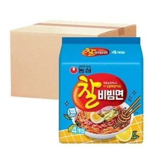 농심 찰비빔면 4입멀티 x 8개