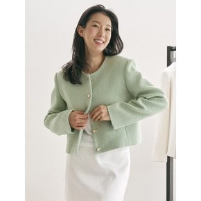 spring tweed jacket_avocado