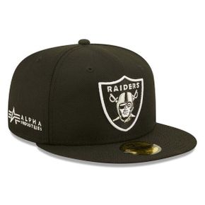 [해외] 844500 NFL [라스베이거스 레이더스] x Alpha Industries Alpha 59FIFTY Fitted Hat Blac