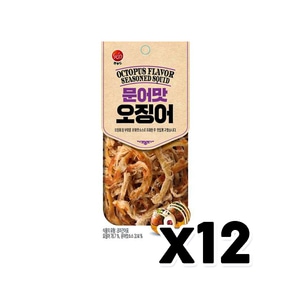 썬푸드 문어맛오징어 간식안주 17g x 12개