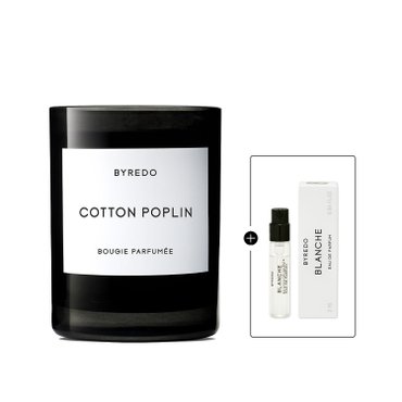 바이레도 프래그런스드 캔들 코튼 포플린 240g + 2ml 바이얼 1종