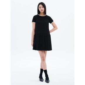 플리츠 미니 원피스  블랙 (325271LY25)