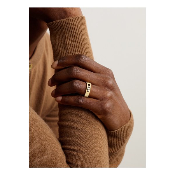 메시카 무브 노아 시즐레 18k 골드 다이아몬드 링 46376663162894992