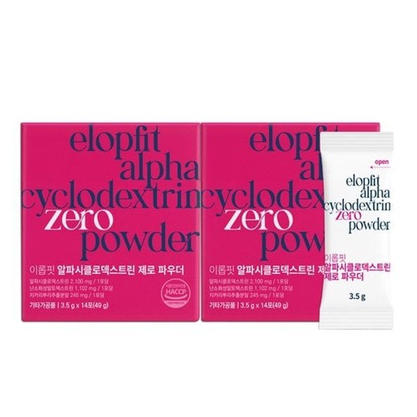 [이롭] 알파CD 알파시클로덱스트린 제로 파우더 14포 X 2박스