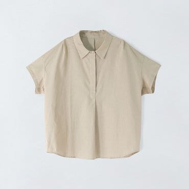 앤클라인 마코튼 블랜딩 오버핏 블라우스 E5HM69